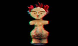 カラーアナグリフ画像