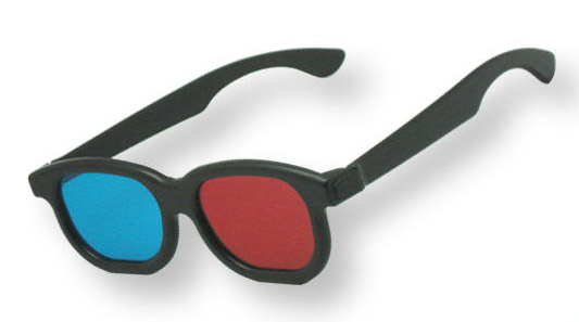 3Dプラスチックメガネ